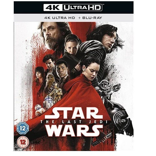 4k Blu-Ray - Star Wars The Last Jedi (12) Preowned