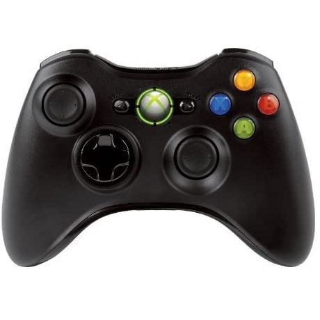 Official Xbox 360 Black Wireless Controller Black Preowned