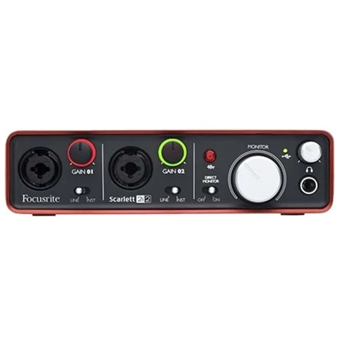 Focusrite Scarlett 2i2 2nd Gen Usb Computer Audio Interface Grade B Preowned