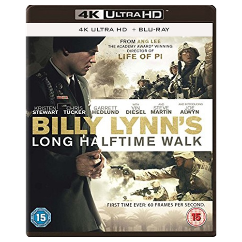 4K Ultra HD Blu-Ray - Billy Lynn's Long Halftime Walk 15+ Preowned