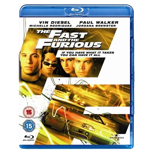 Blu-Ray - The Fast And The Furious (2001) 15+ Preowned