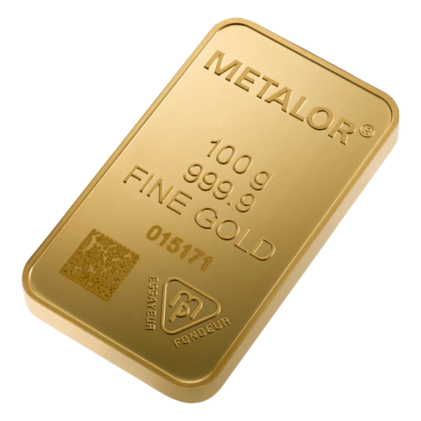 Metalor 100g Wafer Gold Bar