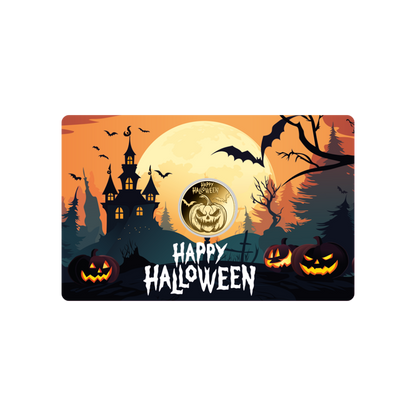 Halloween Coin Card 999/1000 1/1000oz - Gold Gift