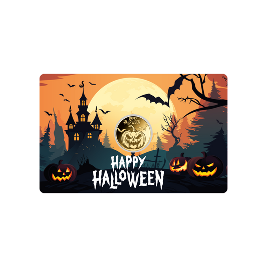 Halloween Coin Card 999/1000 1/1000oz - Gold Gift