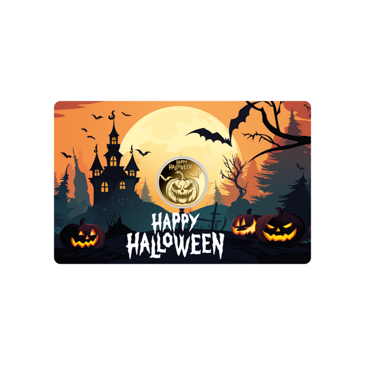 Halloween Coin Card 999/1000 1/1000oz - Gold Gift