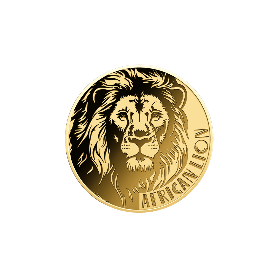 American Lion Coin Card 999/1000 1/1000oz - Gold Gift Preowned