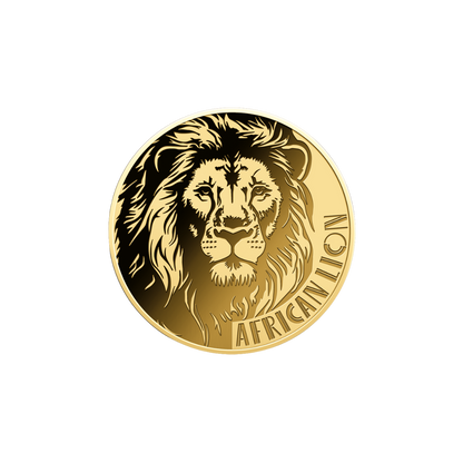 American Lion Coin Card 999/1000 1/1000oz - Gold Gift Preowned