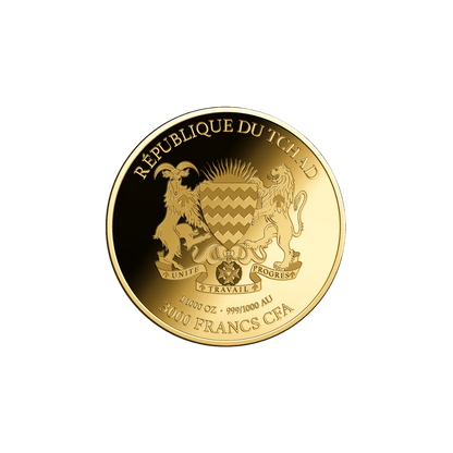 American Lion Coin Card 999/1000 1/1000oz - Gold Gift Preowned