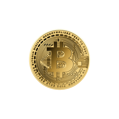 Bitcoin Coin Card 1/1000 oz .999 - Gold Gift