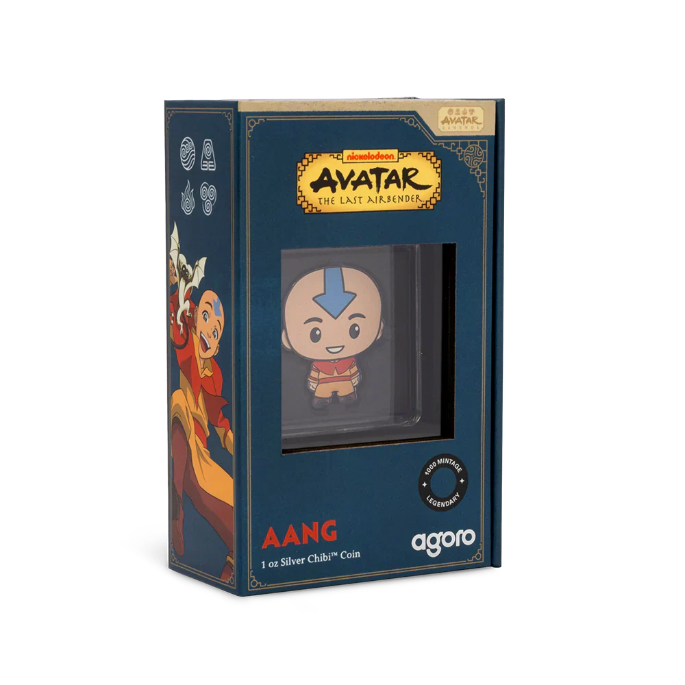 Nicktoon - Avatar The Last Airbender Chibi Series - 1 Aang 1oz Silver Coin
