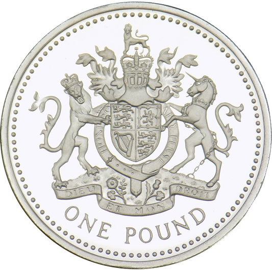 1 Pound - 1998 Elizabeth II Royal Arms Silver Proof