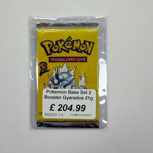 Pokemon Base Set 2 Booster Pack Gyarados 21g Sealed