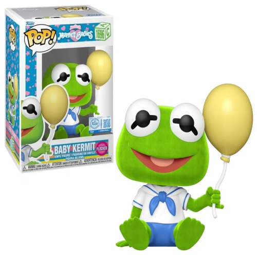 Funko Pop! - Muppet Babies (1696) Baby Kermit Floc Preowned