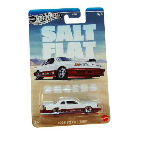 Hot Wheels - Slat Flat 5/5 1988 Ford T-Bird (3+) Preowned