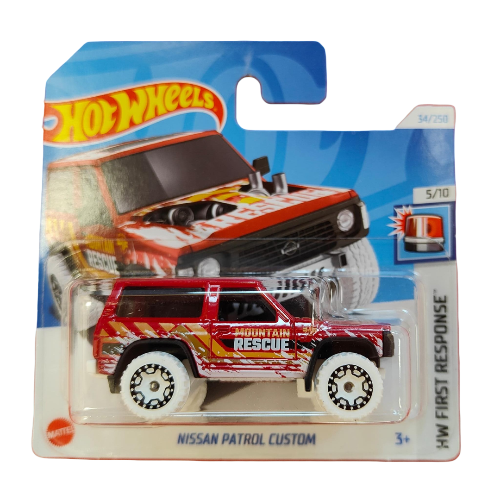 Hot Wheels - HW First Response 34/250 Red Nissan Patrol Custom (3+) Preowned