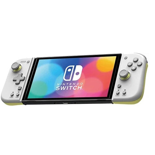 Nintendo Switch Hori Split Pad Compact Light Grey & Yellow Preowned