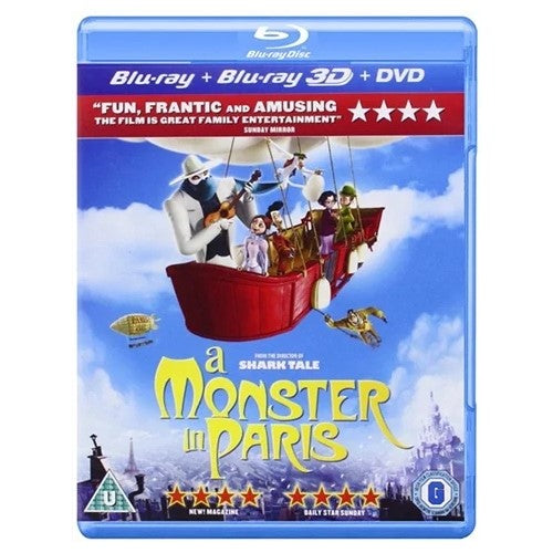 Blu-Ray - A Monster In Paris (U) Preowned