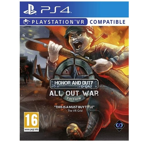 PS4 - Honor And Duty D-Day All Out War (16) Preowned