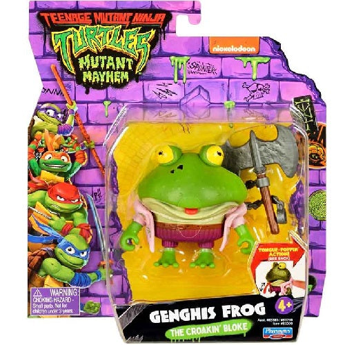 Playmates Toys - Teenage Mutant Ninja Turtles Mutant Mayhem - Genghis Frog The Croakin Bloke (4+) Preowned