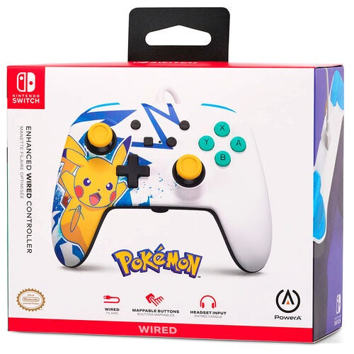 PowerA Enchanced Wired Controller Pikachu Grade A Preowned