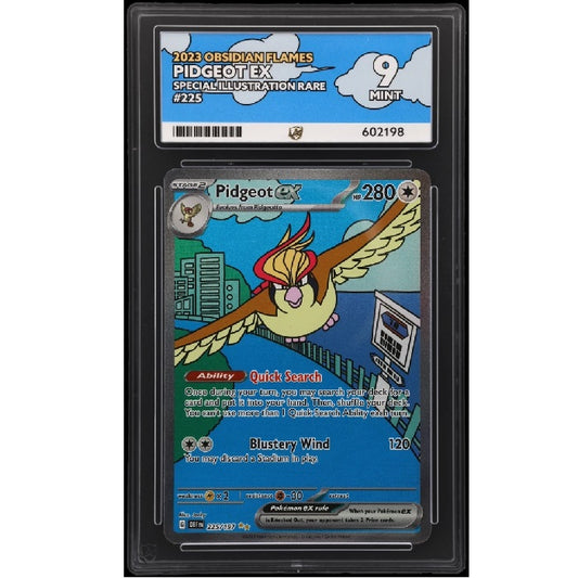 2023 Pokemon Obsidian Flames Pidgeot 225/197 ACE 9 Mint Preowned