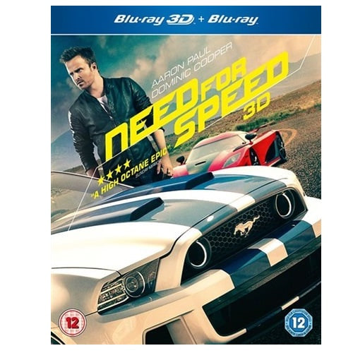 Blu-Ray - Need For Speed 3D (12) Preowned