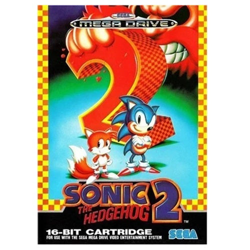 Sega Mega Drive - Sonic The Hedgehog 2 Without Manual Boxed Preowned