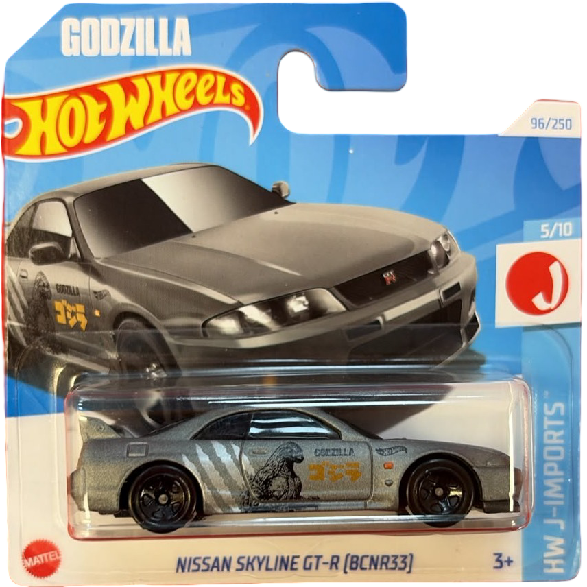 Hot Wheels - HW J-Imports 96/250 Nissan Skyland GT-R [BCNR33] (3+) Grey Godzilla Preowned