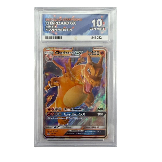 2019 Pokemon Black Star Promo Charizard GX SM211 ACE Gem Mint 10 Preowned
