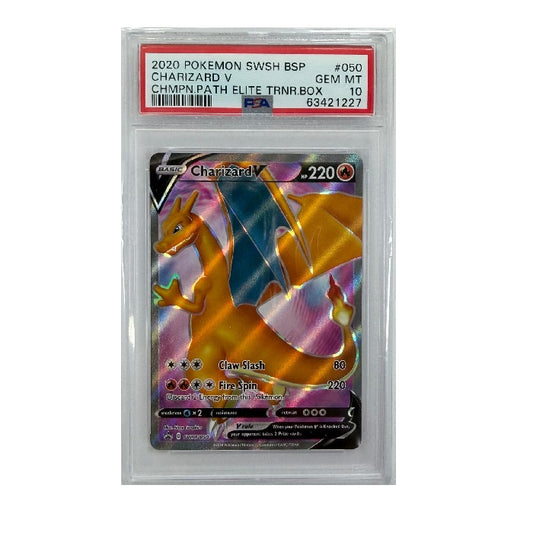 2020 Pokemon Black Star Promo Charizard SWSH050 PSA 10 GEM MT Preowned