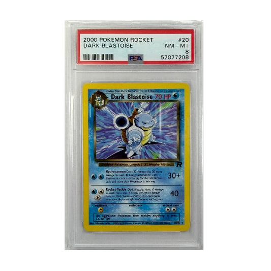 2000 Pokemon Rocket Dark Blastoise 20/82 PSA Near Mint 8 Preowned