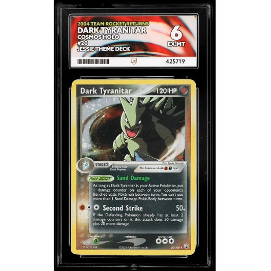 2004 Pokemon Team Rocket Returns Dark Tyranitar ACE EX-MT 6 Preowned