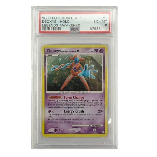 2008 Pokemon Diamond & Pearl Deoxys Holo DPBP#444 PSA 6 EX-MT Preowned