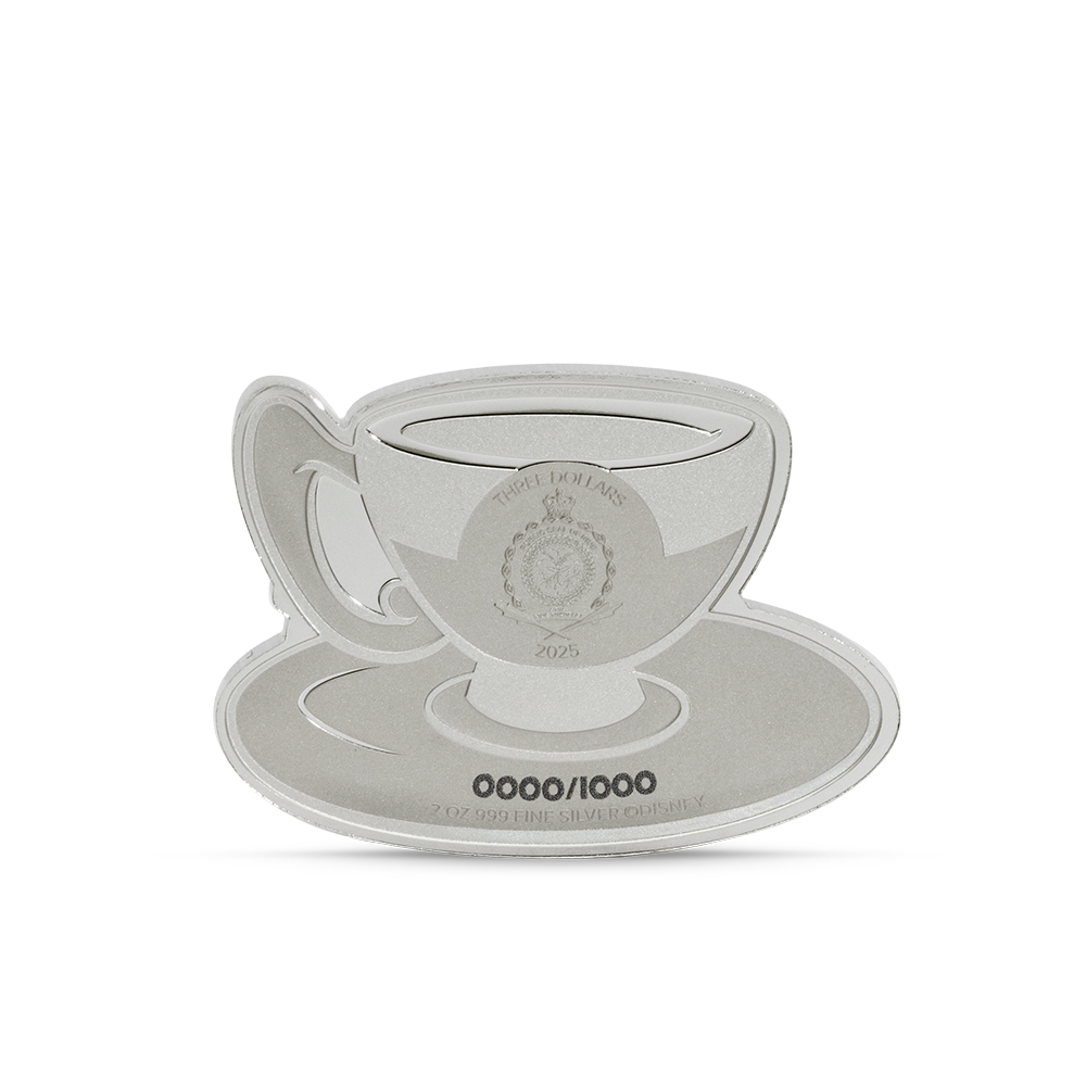 Disney Alice in Wonderland - Mad Hatter's Tea Party 2oz Silver Coin