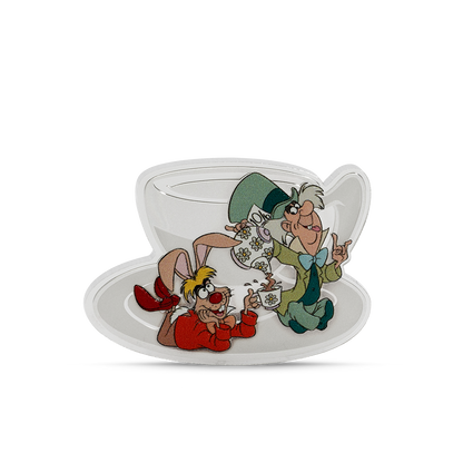 Disney Alice in Wonderland - Mad Hatter's Tea Party 2oz Silver Coin