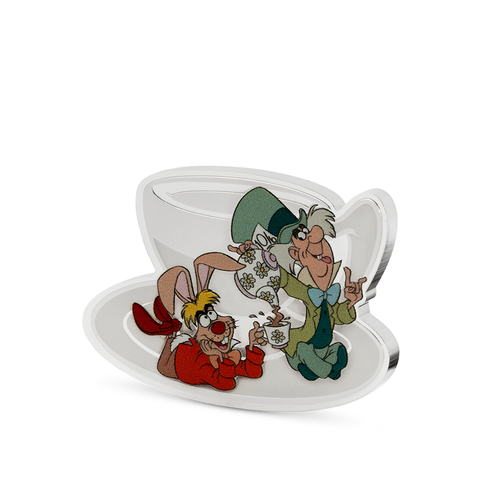 Disney Alice in Wonderland - Mad Hatter's Tea Party 2oz Silver Coin