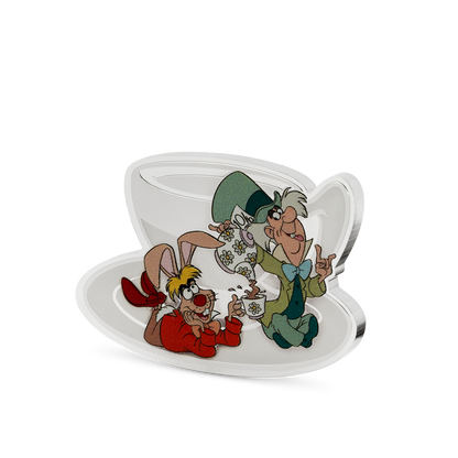 Disney Alice in Wonderland - Mad Hatter's Tea Party 2oz Silver Coin