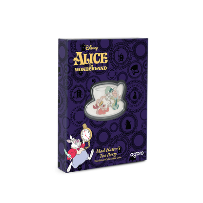 Disney Alice in Wonderland - Mad Hatter's Tea Party 2oz Silver Coin