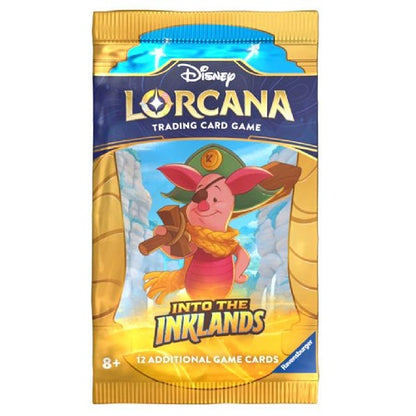 Disney Lorcana Trading Card Game Into The Inklands Booster Pack Design May Vary