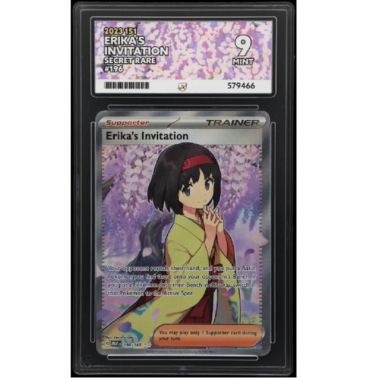 2024 Pokemon 151 Erika's Invitation 196/165 Ace Mint 9 Preowned