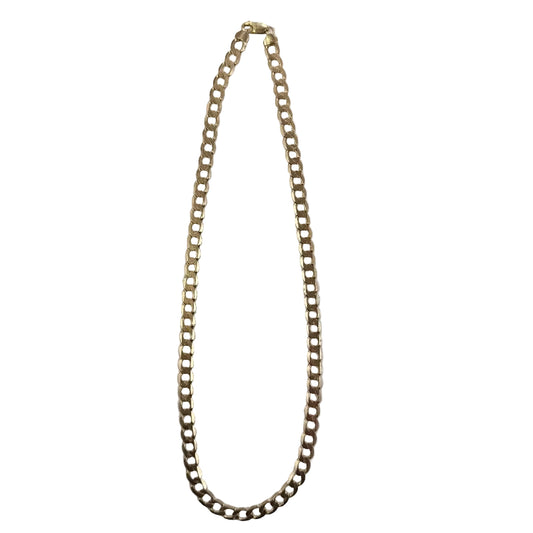 9ct Gold Curb Chain 28.5gms Approx 20" Preowned