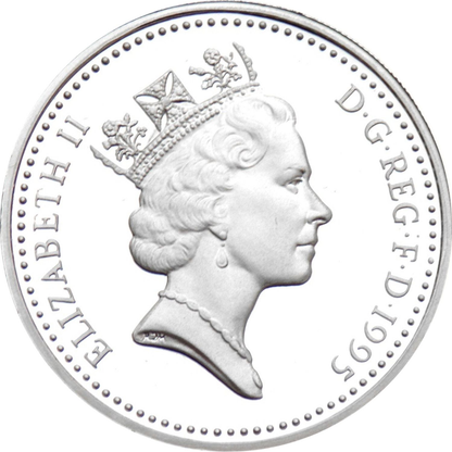 1 Pound - Elizabeth II Welsh Dragon; Silver Piedfort 19g 925 Silver Coin Preowned