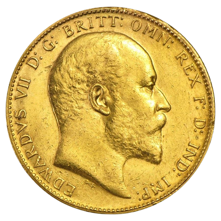 Gold Sovereign - Edward VII - 1902-1910 7.99g Preowned