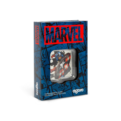 Marvel Smash Series - 3 Captain America Clang 2oz Silver Coin