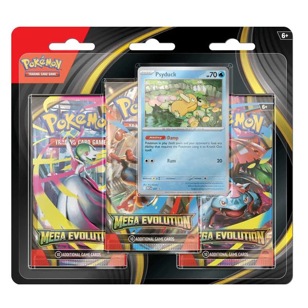Pokémon TCG: Mega Evolution 3-Pack Blister Design May Vary
