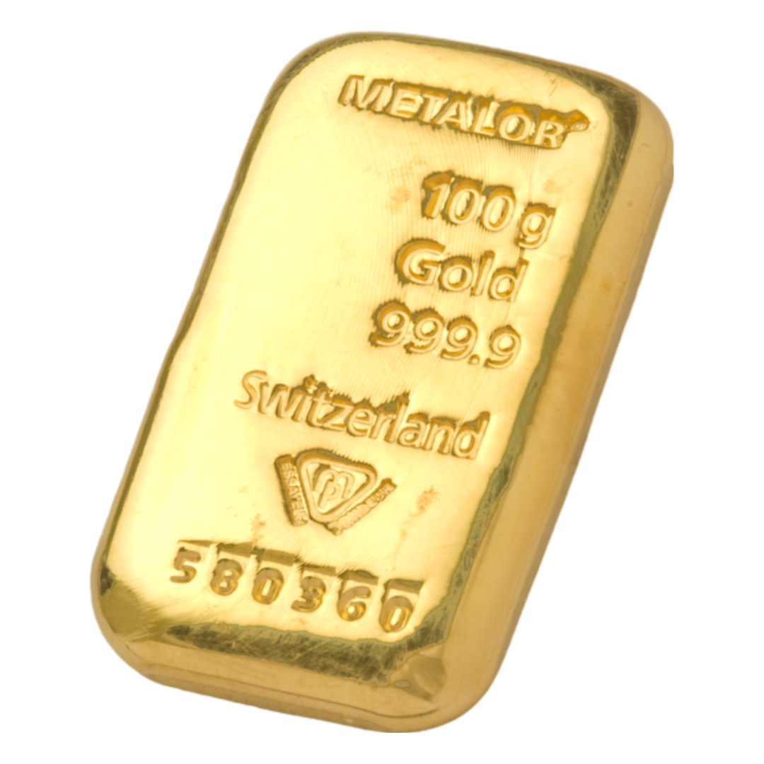 Metalor 100g Gold Bar