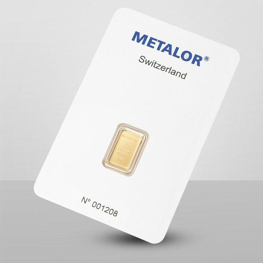 Metalor 1g Gold Bar