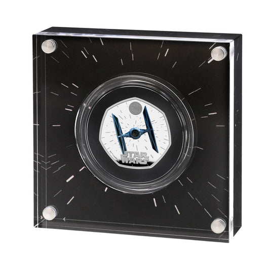 Star Wars Tie Fighter 2024 UK 50p Brilliant Uncirculated Colour 925 Coin