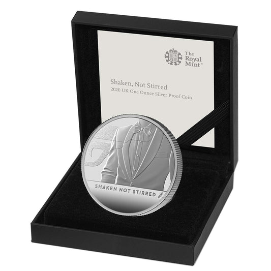Royal Mint Shaken Not Stirred 2020 UK 1oz Silver Proof Coin