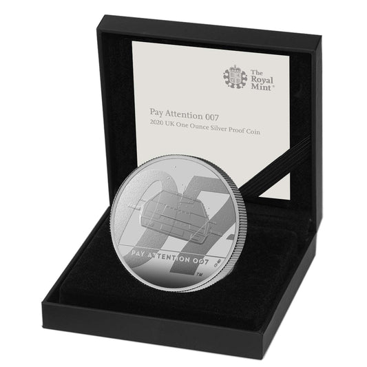 Royal Mint Pay Attention 007 2020 UK 1oz Silver Proof Coin